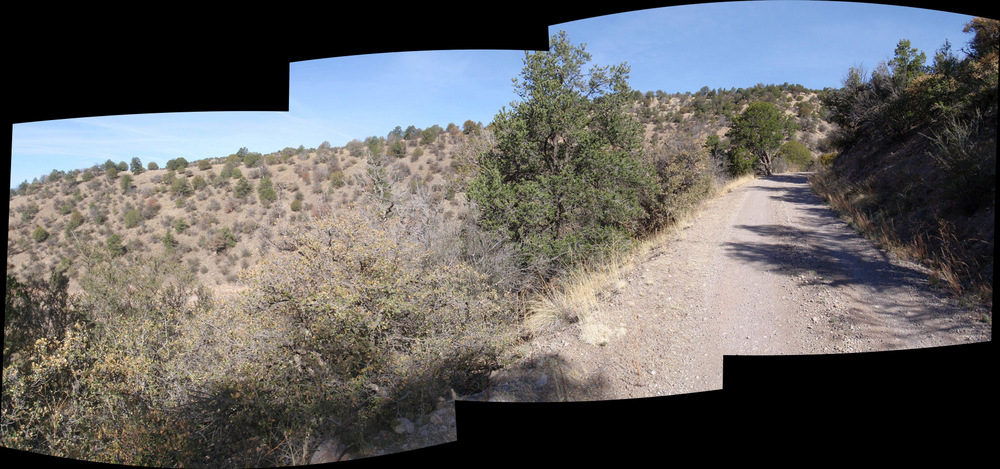 A wider view of our climb out from Black Canyon.